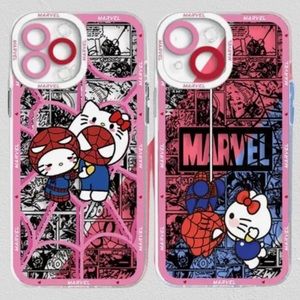 Hello kitty x spiderman cases